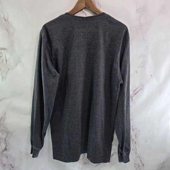 Carhartt T Shirt Mens Small Grey Pocket Tee Long Sleeve Original Fit Mercedes - Picture 5 of 11